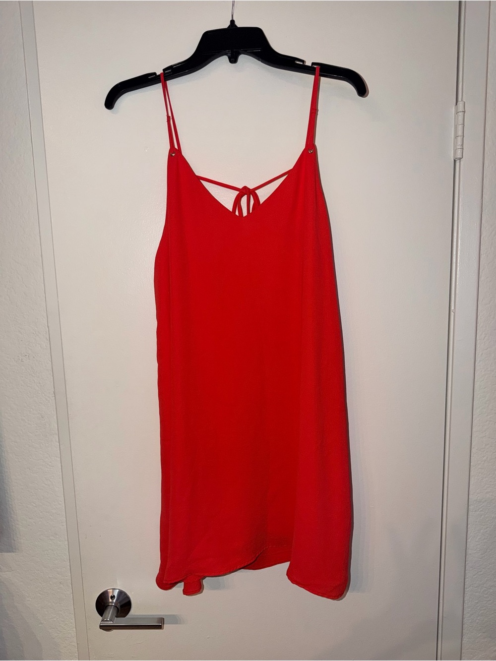 Topshop Coral-Red Slip Dress - Picture 1 of 3
